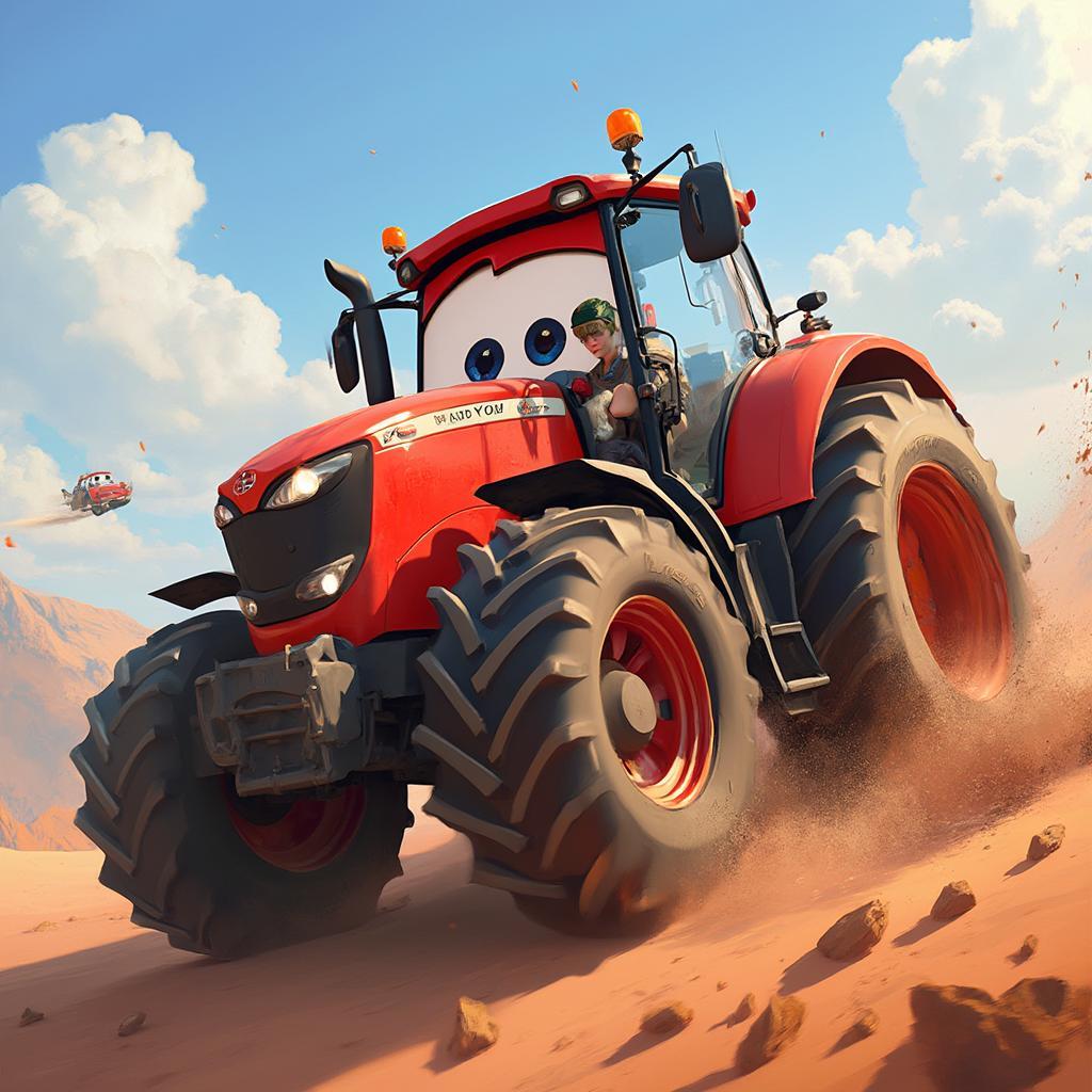 Fan-Made Animation of Tractor Tipping