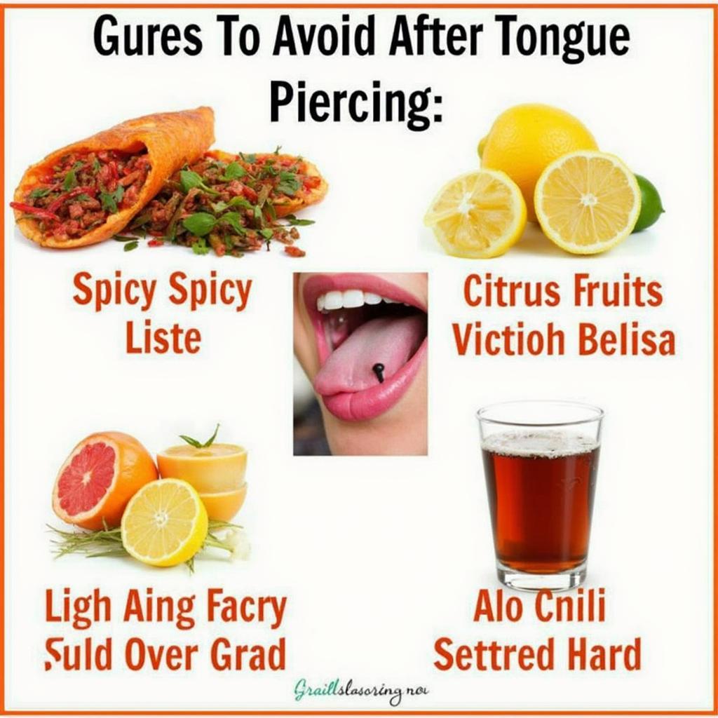 Avoiding Irritating Foods and Drinks After Getting a Tongue Piercing