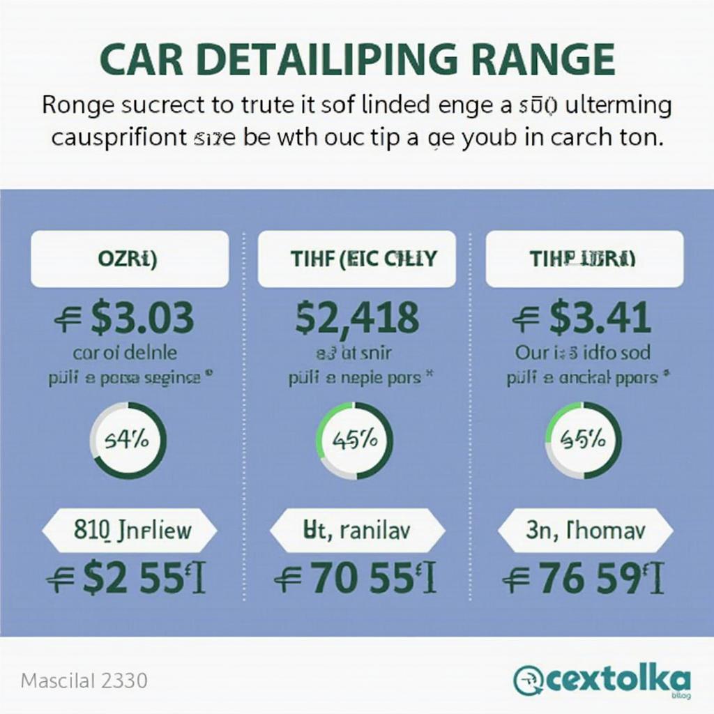 Car Detailing Price and Tip Chart