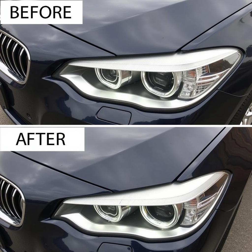 Restoring car headlights