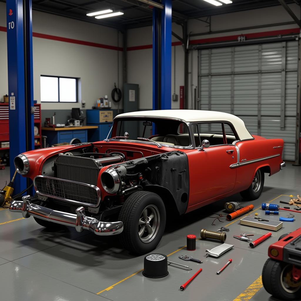 Restoring a Classic Car in Car Mechanic Simulator PS4