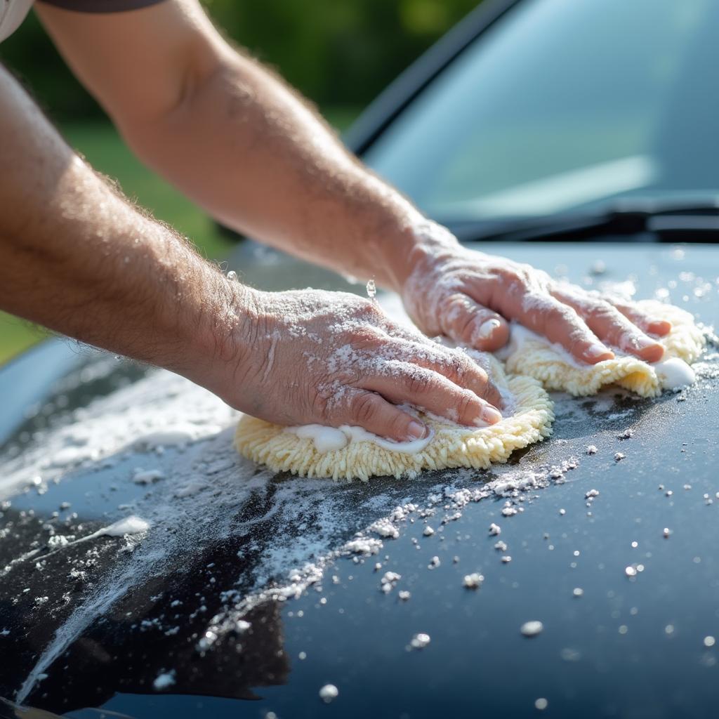 Washing a Car