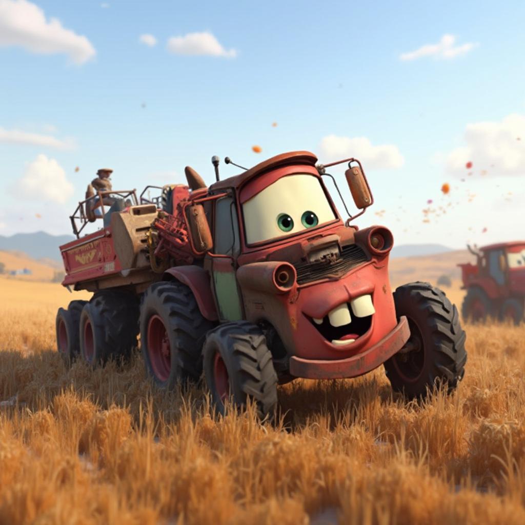 Cars 2 Tractor Tipping Scene