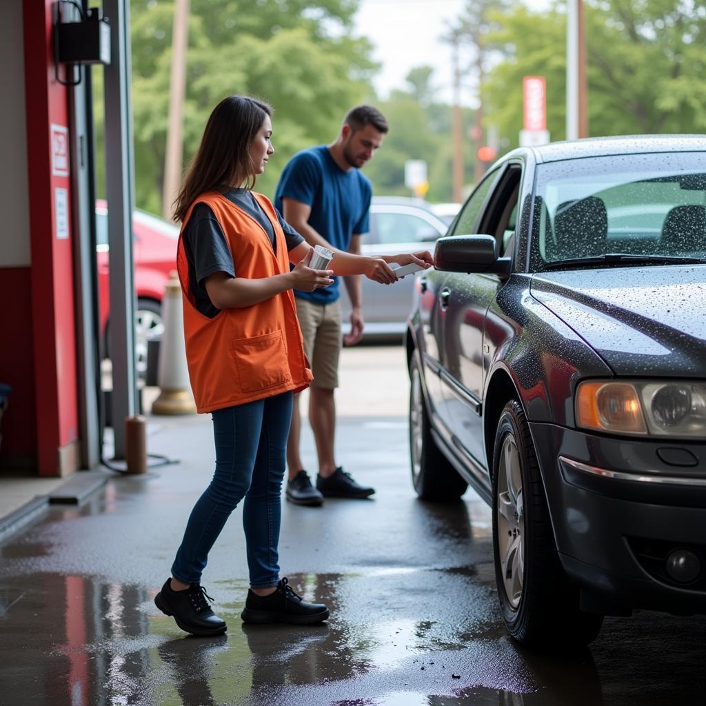 Tipping at a Car Wash in Ohio