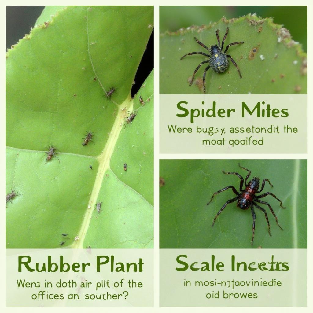 Identifying and Treating Common Rubber Plant Pests: Mealybugs, Spider Mites, and Scale