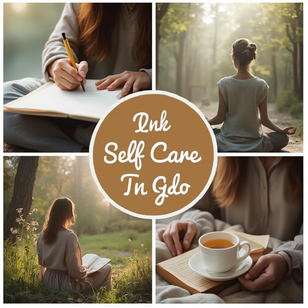 Engaging in self-care activities to cope with grief