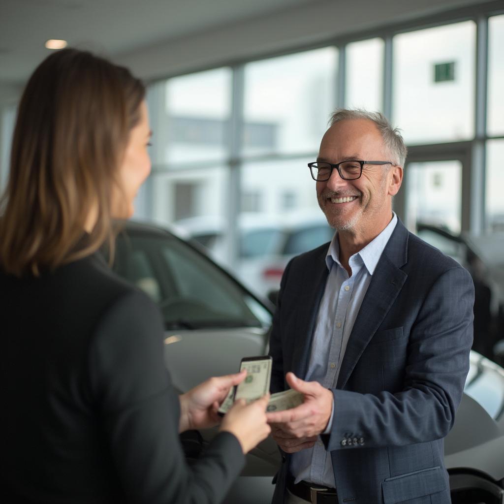 Tipping an Uber Driver at the Dealership