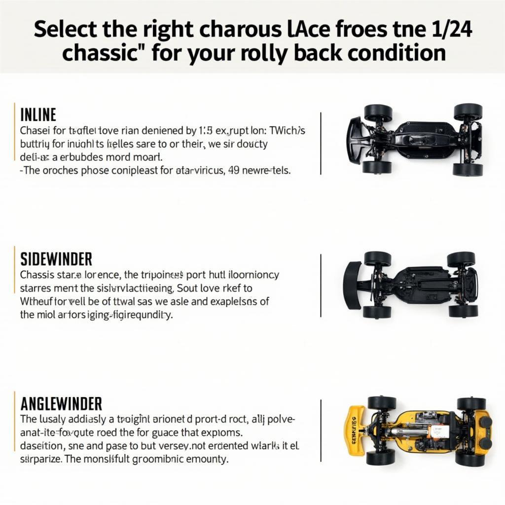 Different 1/24 Slot Car Chassis Types