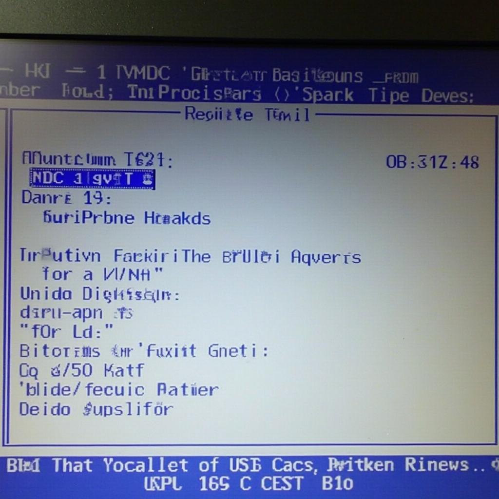 Acer BIOS Screen Showing Model Number