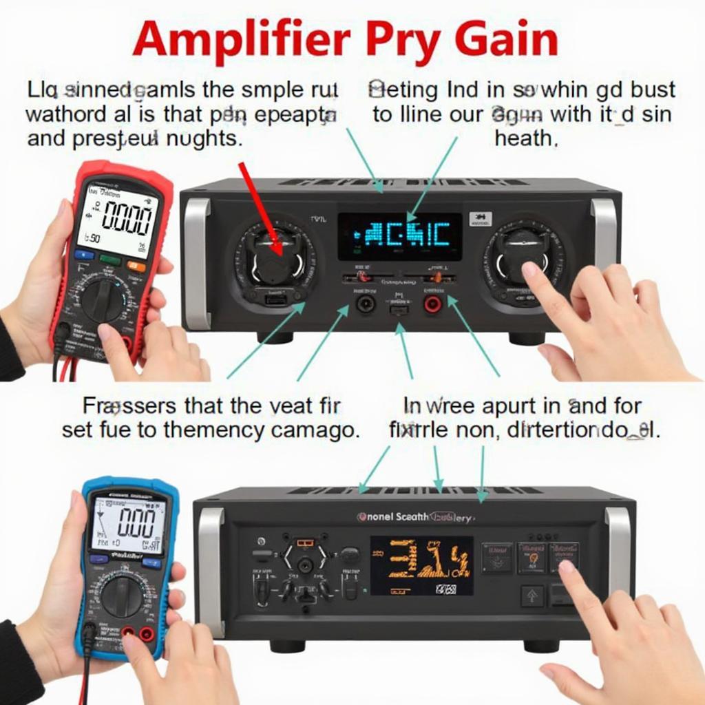 Adjusting Amplifier Gain with Multimeter