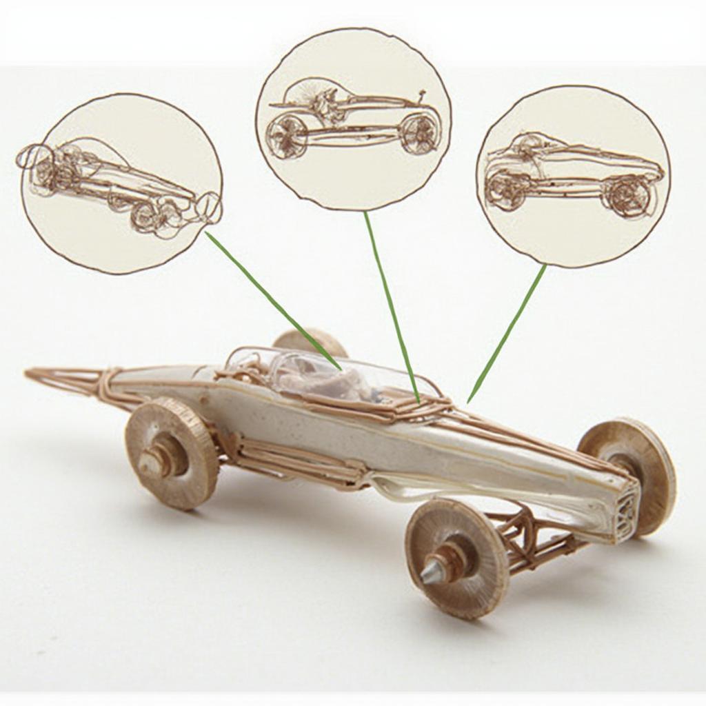 Aerodynamic Rubber Band Car Design