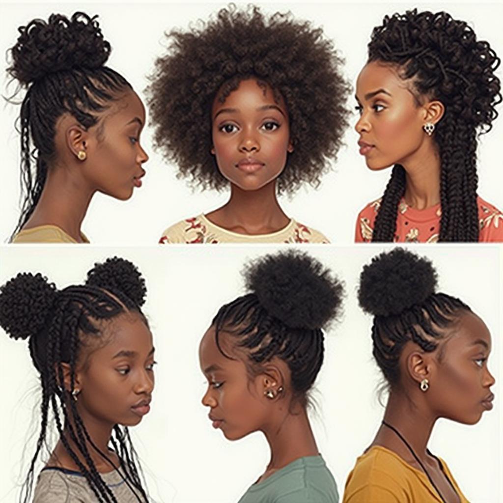 Various Afro Caribbean Protective Hairstyles