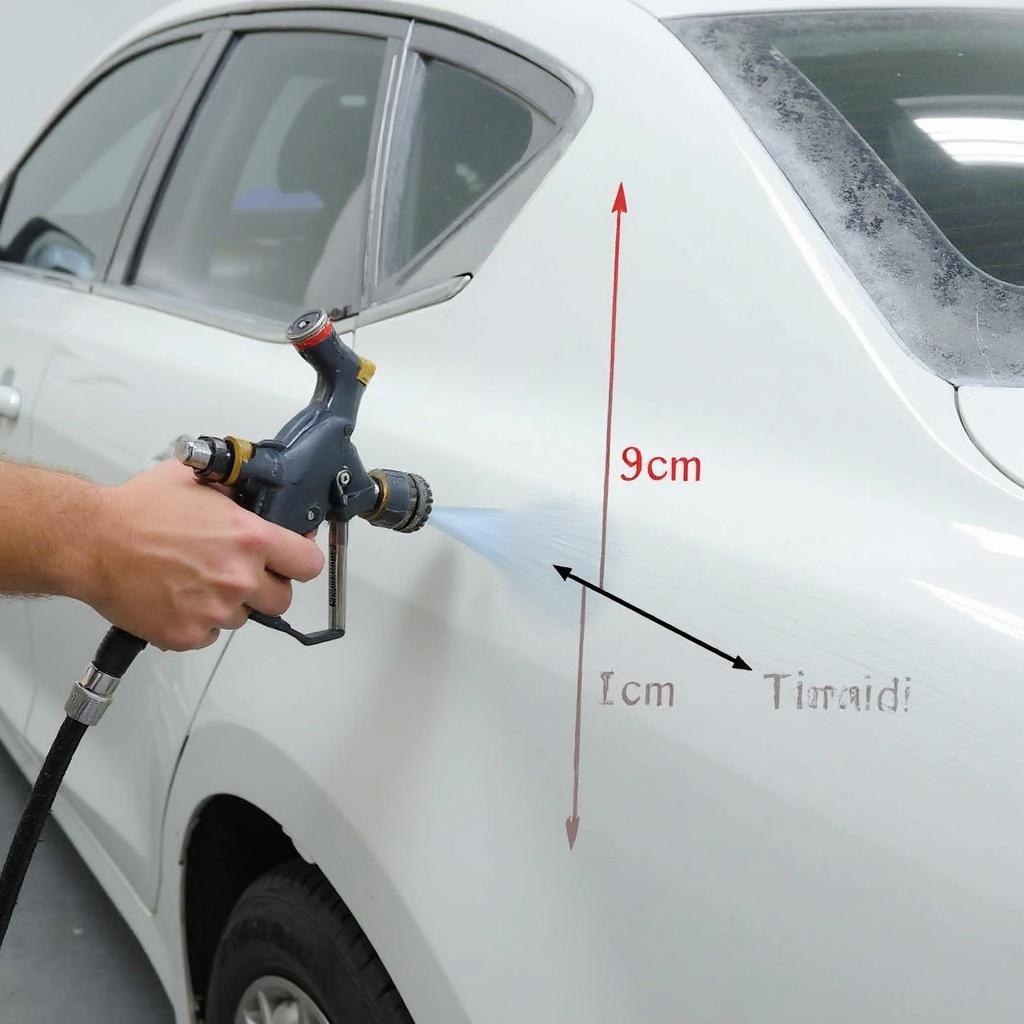 Applying Car Paint with a Spray Gun