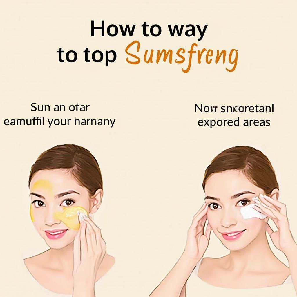 Applying Sunscreen for Facial Protection