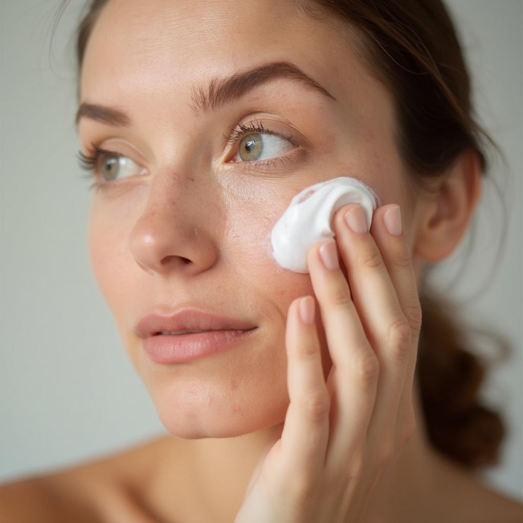 Applying Moisturizer to Acne Prone Skin