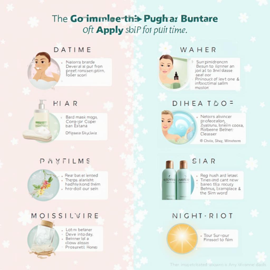 Applying Skin Care Products Day and Night