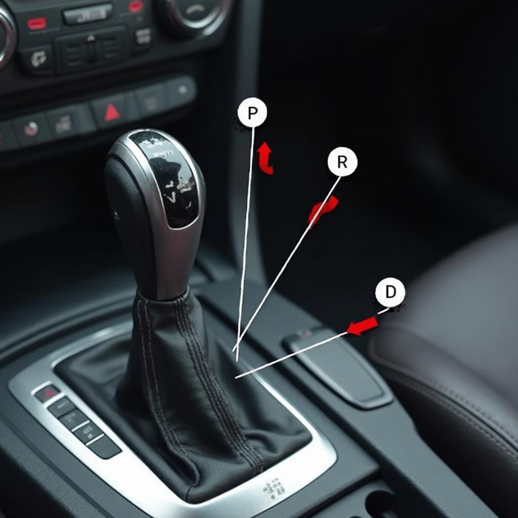 Automatic Gear Lever Positions P R N D