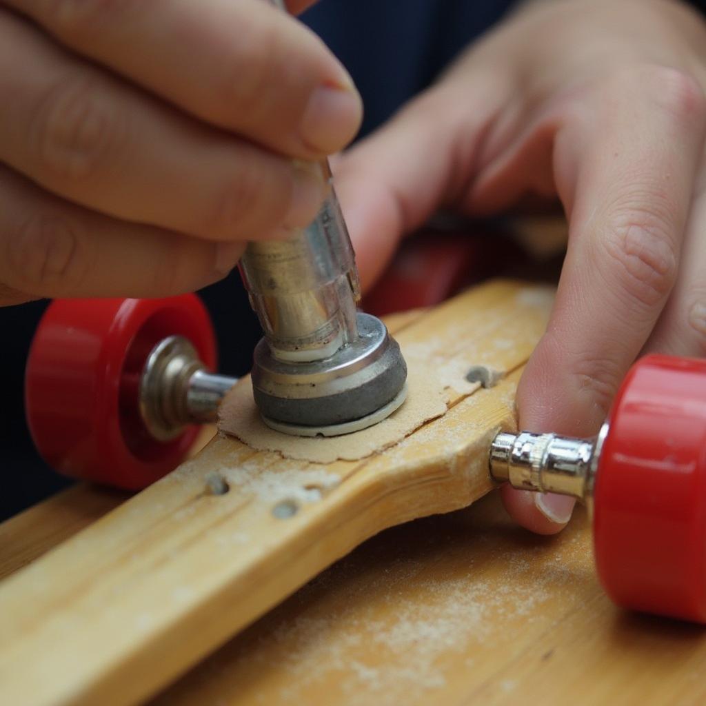 Polishing Axles for a Pinewood Derby Car