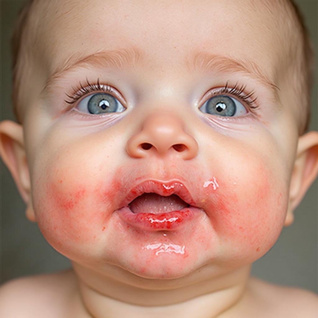 Contact Dermatitis on Baby's Face