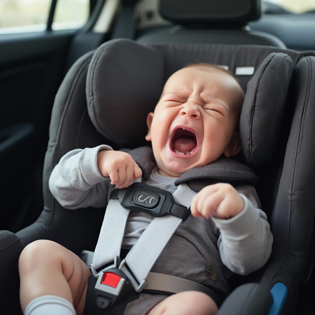 Baby Fussing in Car Seat