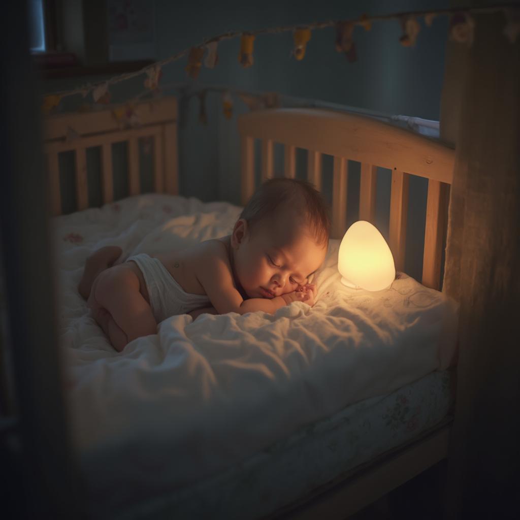 Baby Sleeping Peacefully in Crib