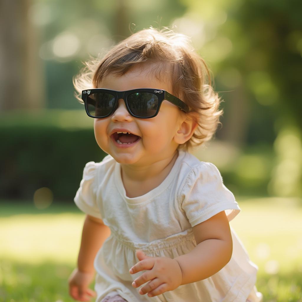 Baby Wearing Sunglasses