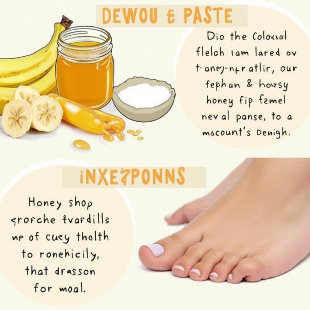 Banana and Honey Cracked Heel Treatment