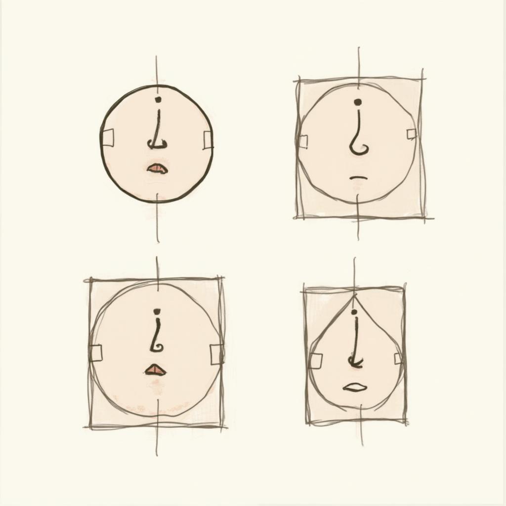 Manga Face Shapes and Proportions