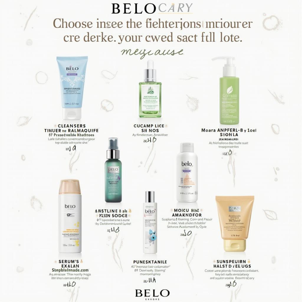 Belo Skin Care Products Range for Different Skin Types