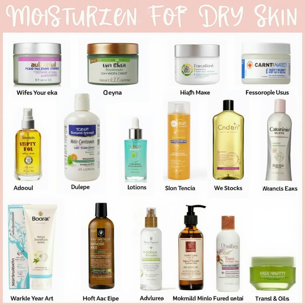 Best moisturizing products for dry skin.