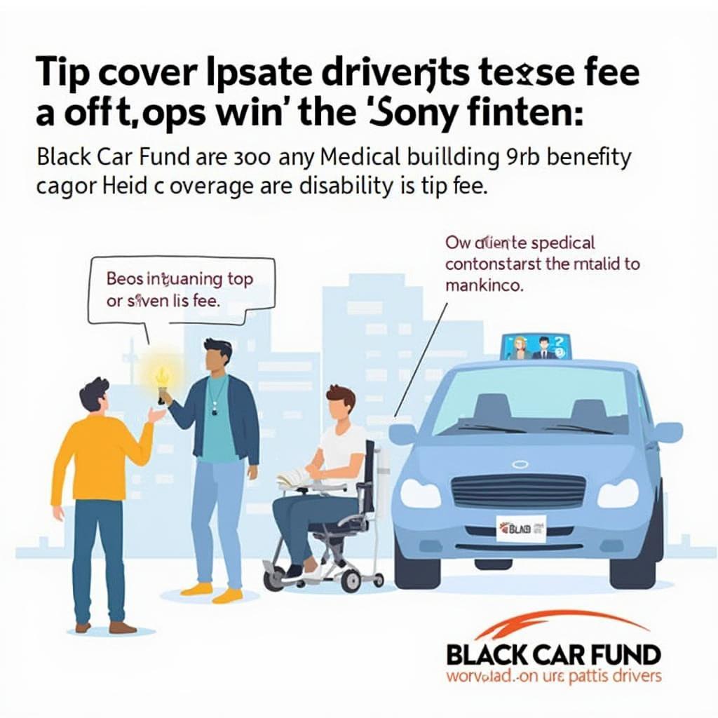 Black Car Fund Driver Benefits Illustration