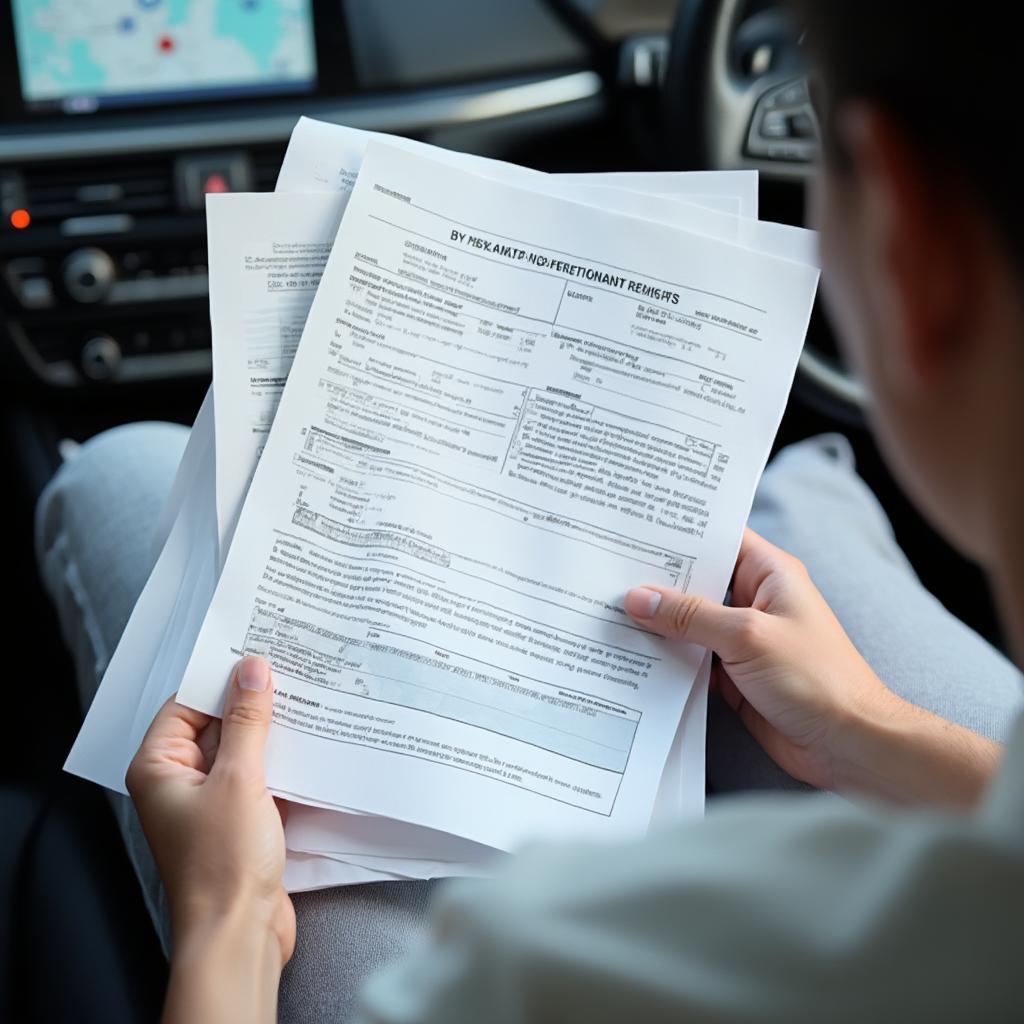 BMW Lease Return Paperwork