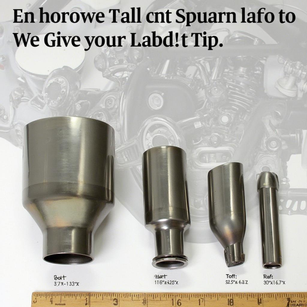 Comparing Bolt-On Exhaust Tip Sizes