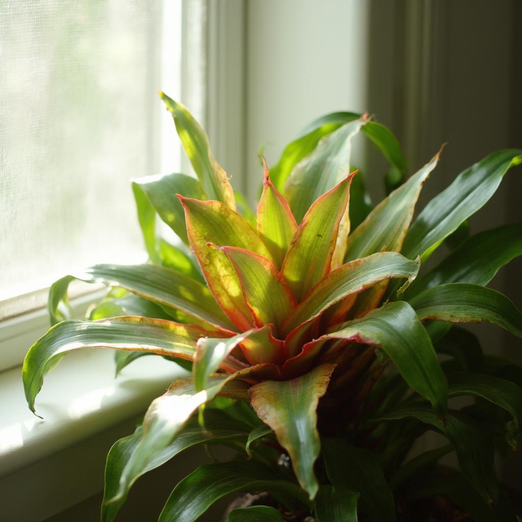 Bromeliad in bright, indirect light