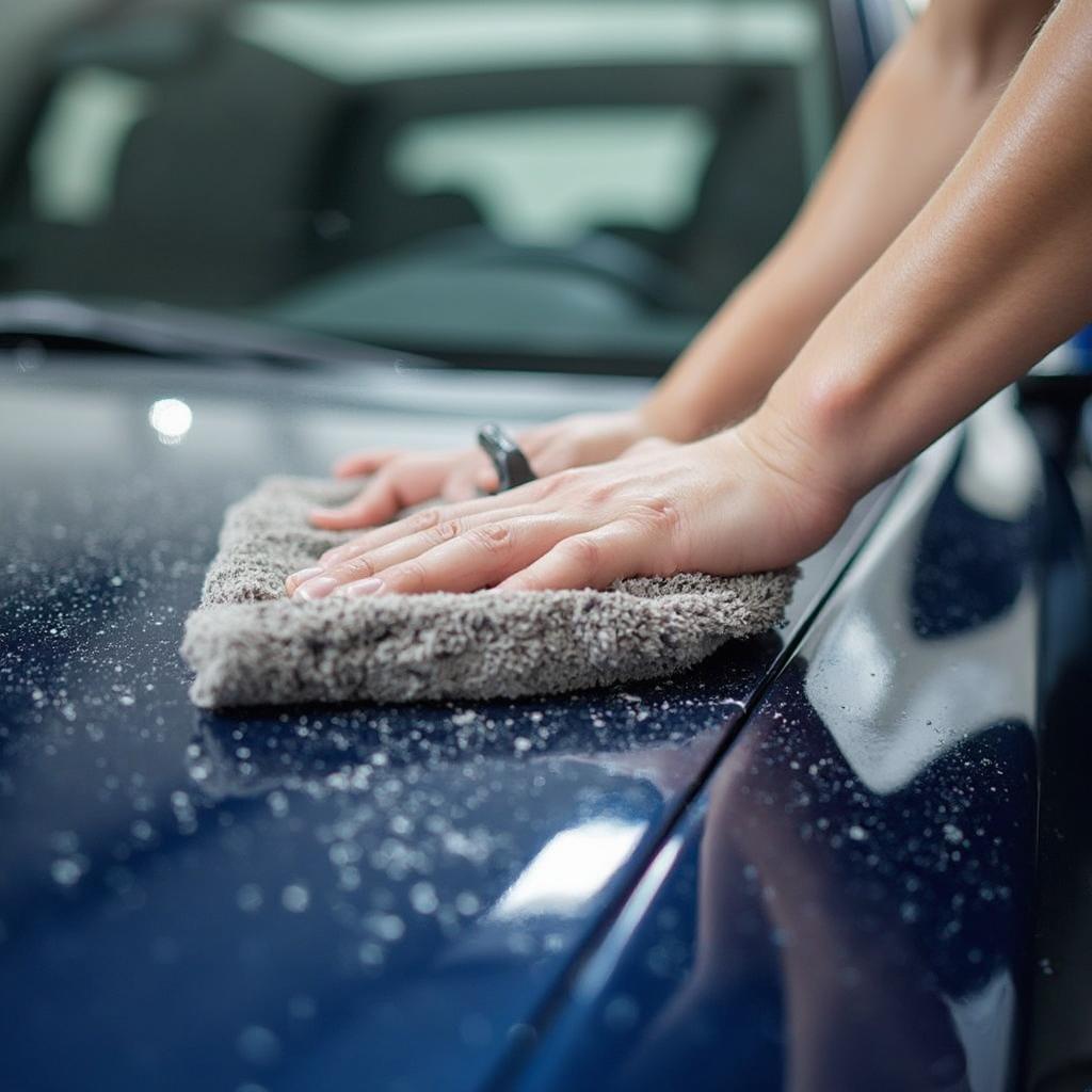 Buffing Car Wax for Showroom Shine