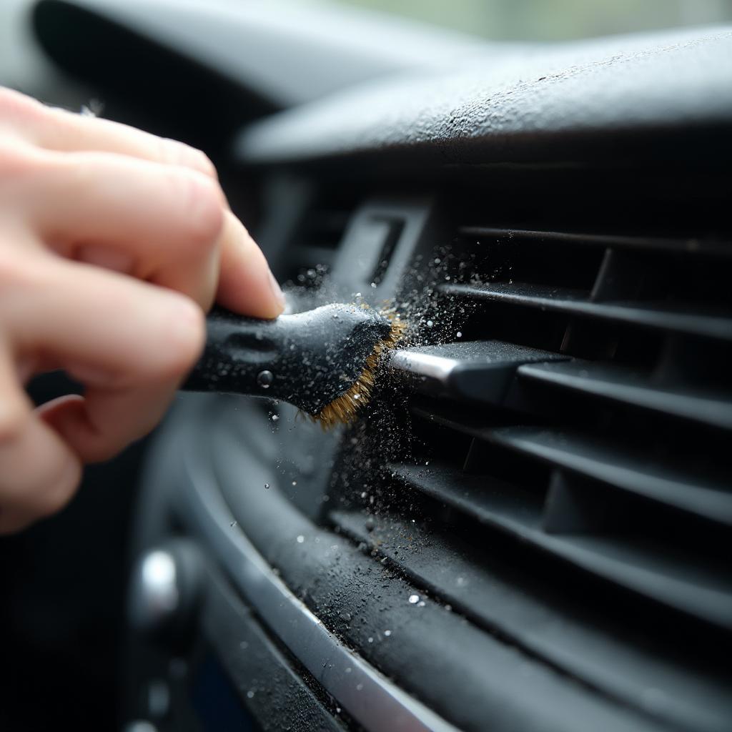 Cleaning Car AC Vents