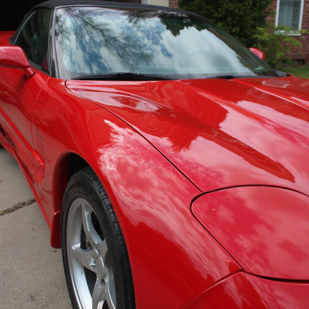 Car After Fine Tip Paint Pen Repair