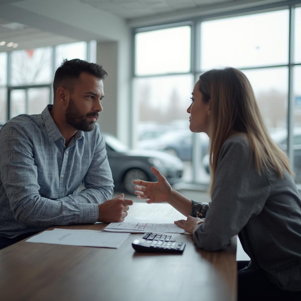 Negotiating car price at the dealership