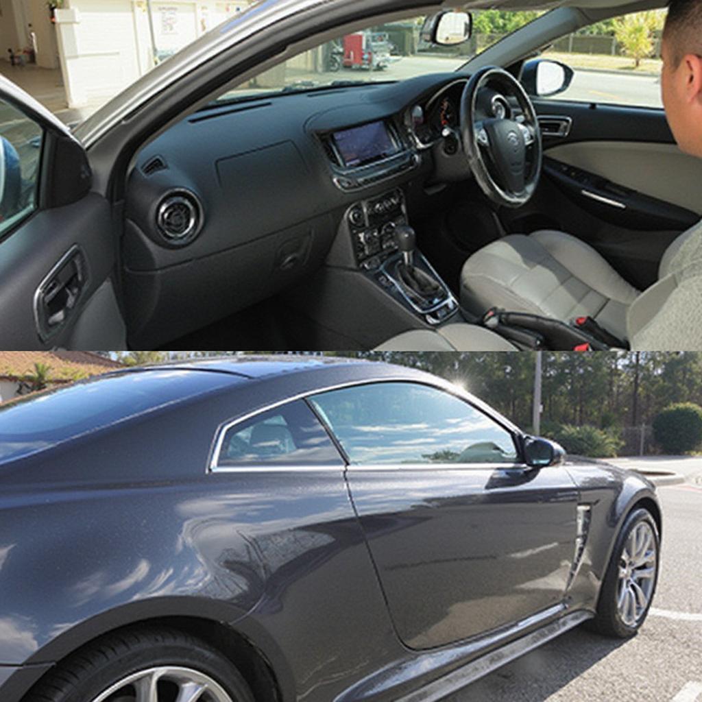 Preparing a Car for Sale at a Dealership