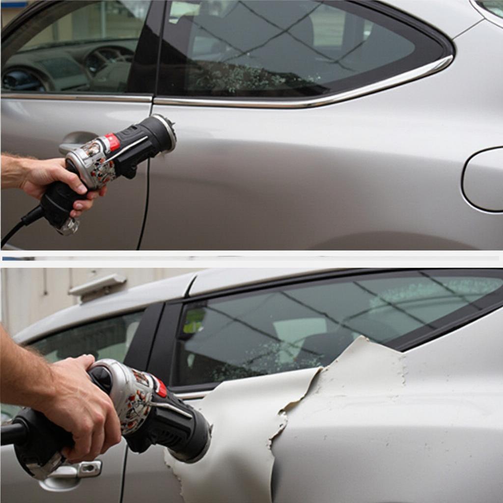 Using a Heat Gun for Car Decal Removal