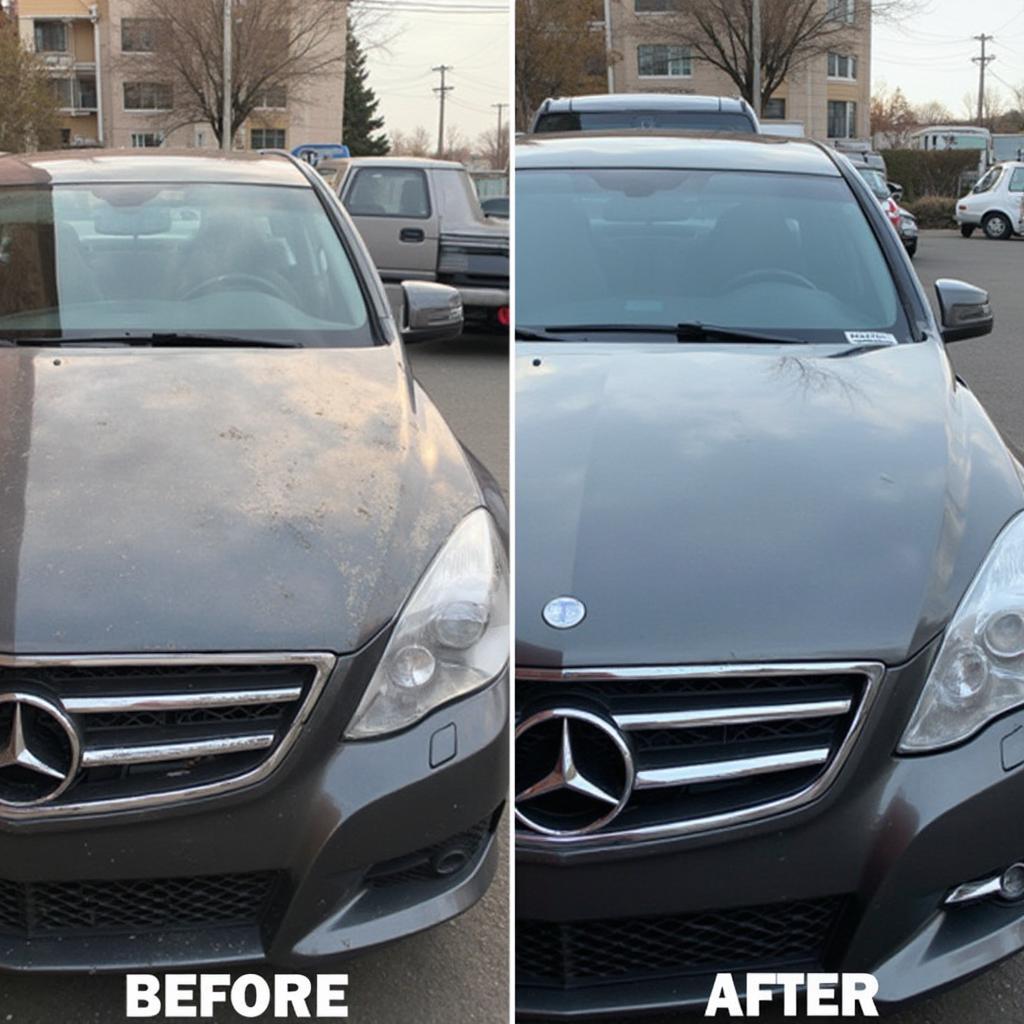 Car Detailing Before and After Transformation