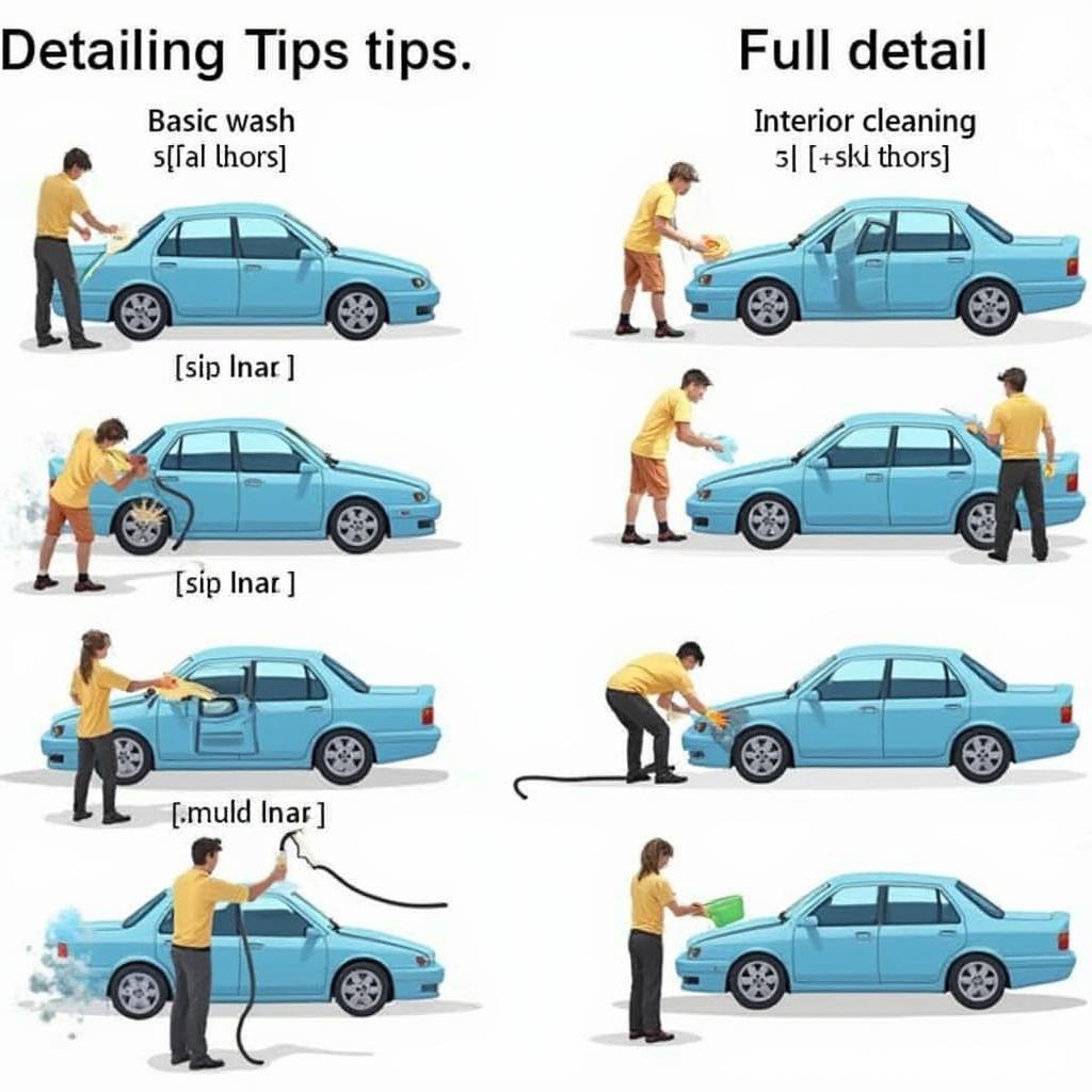 Car Detailing Tip Scenarios in Different Situations