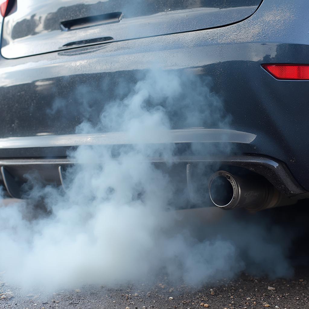 Car Exhaust Smoke Indicating Problems