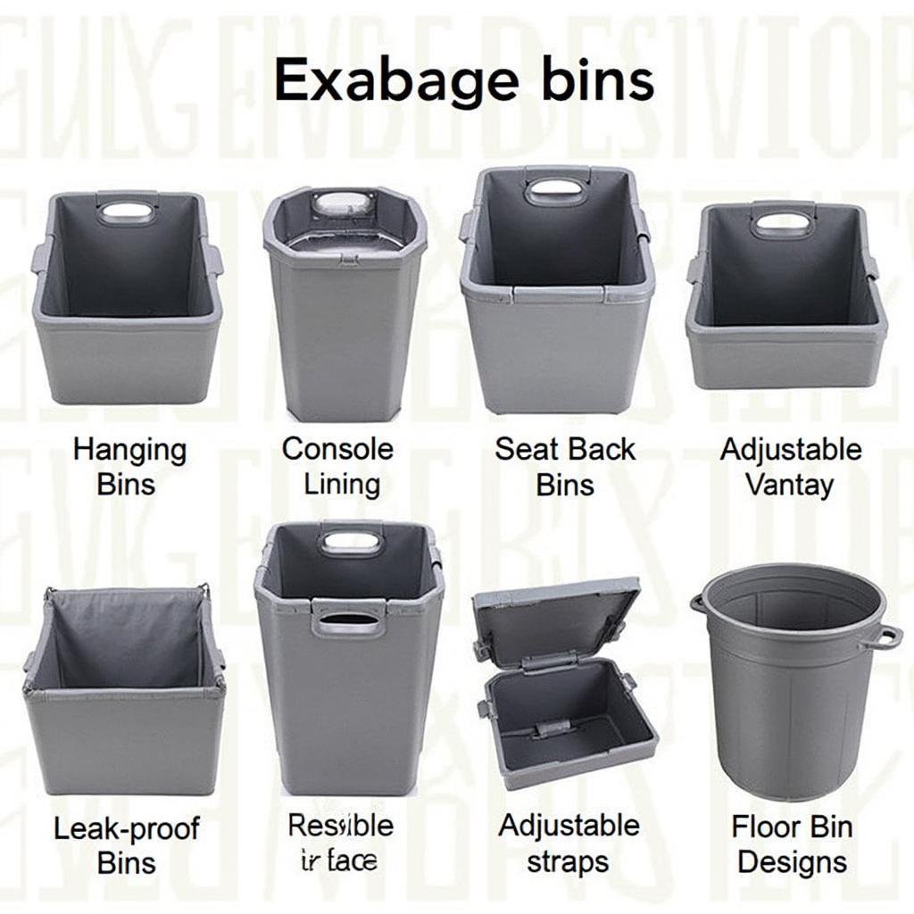 Different Types of Car Garbage Bins for Various Needs