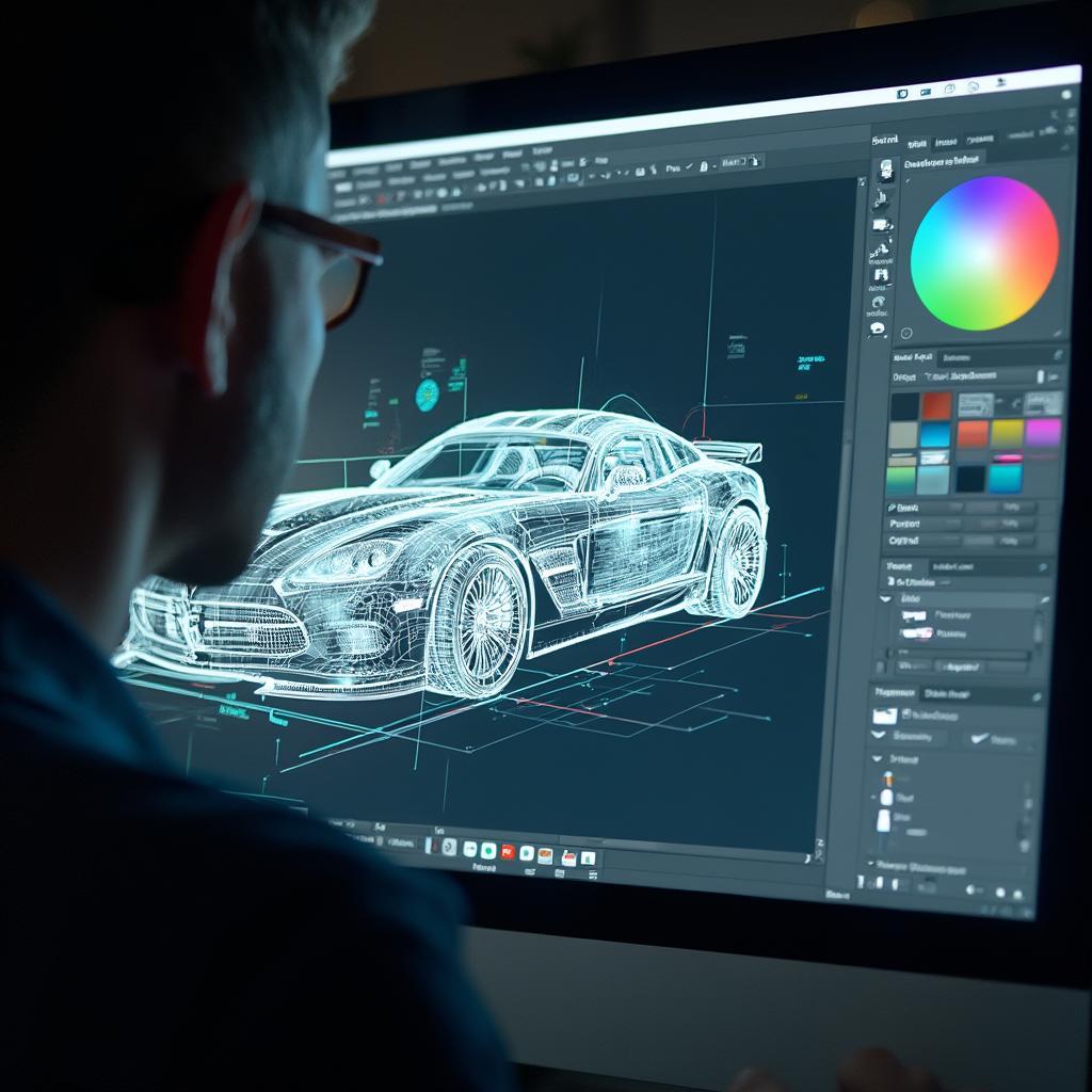 Designing Car Graphics with Specialized Software