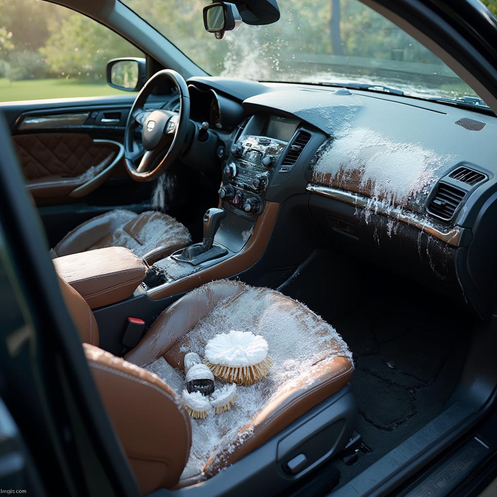 Cleaning Car Interior