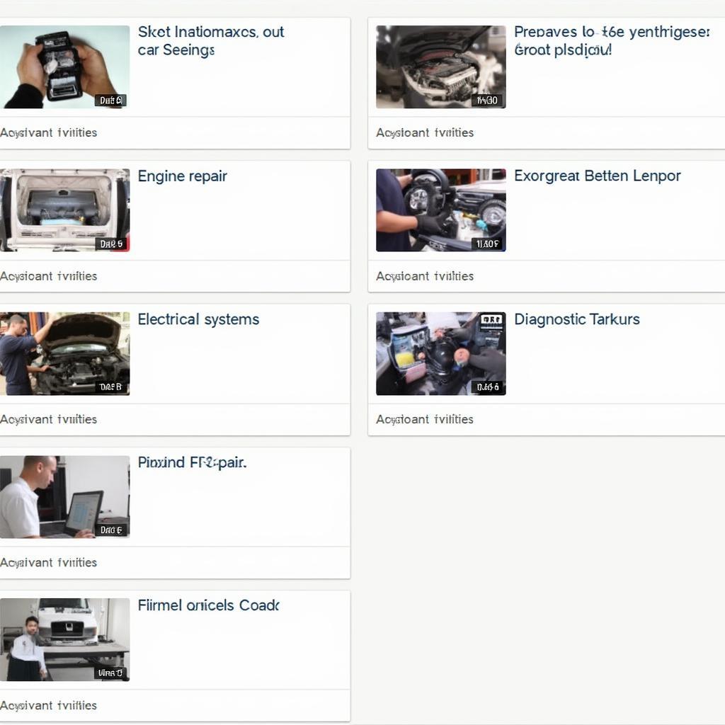 Exploring different car learning video categories