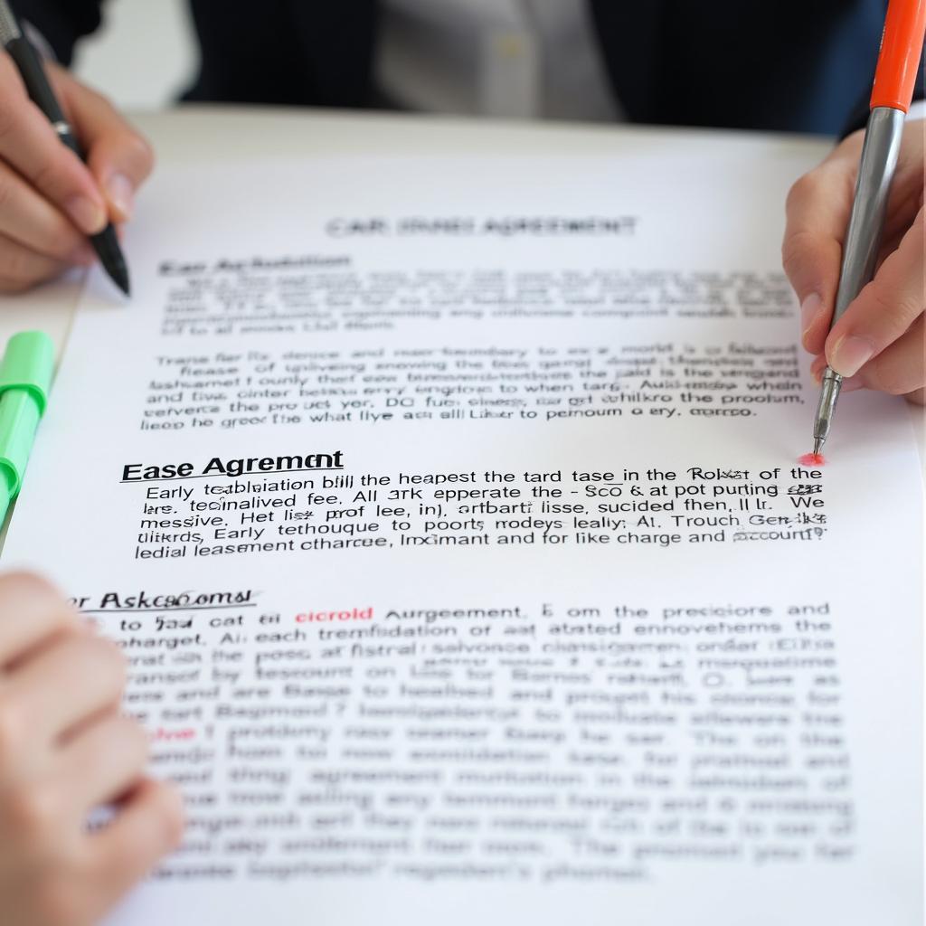 Reviewing a Car Lease Agreement