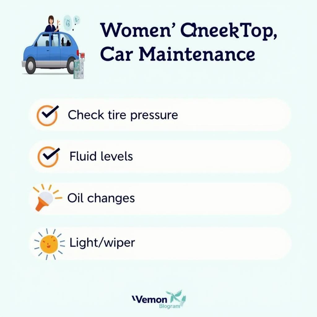 Car Maintenance Checklist for Women