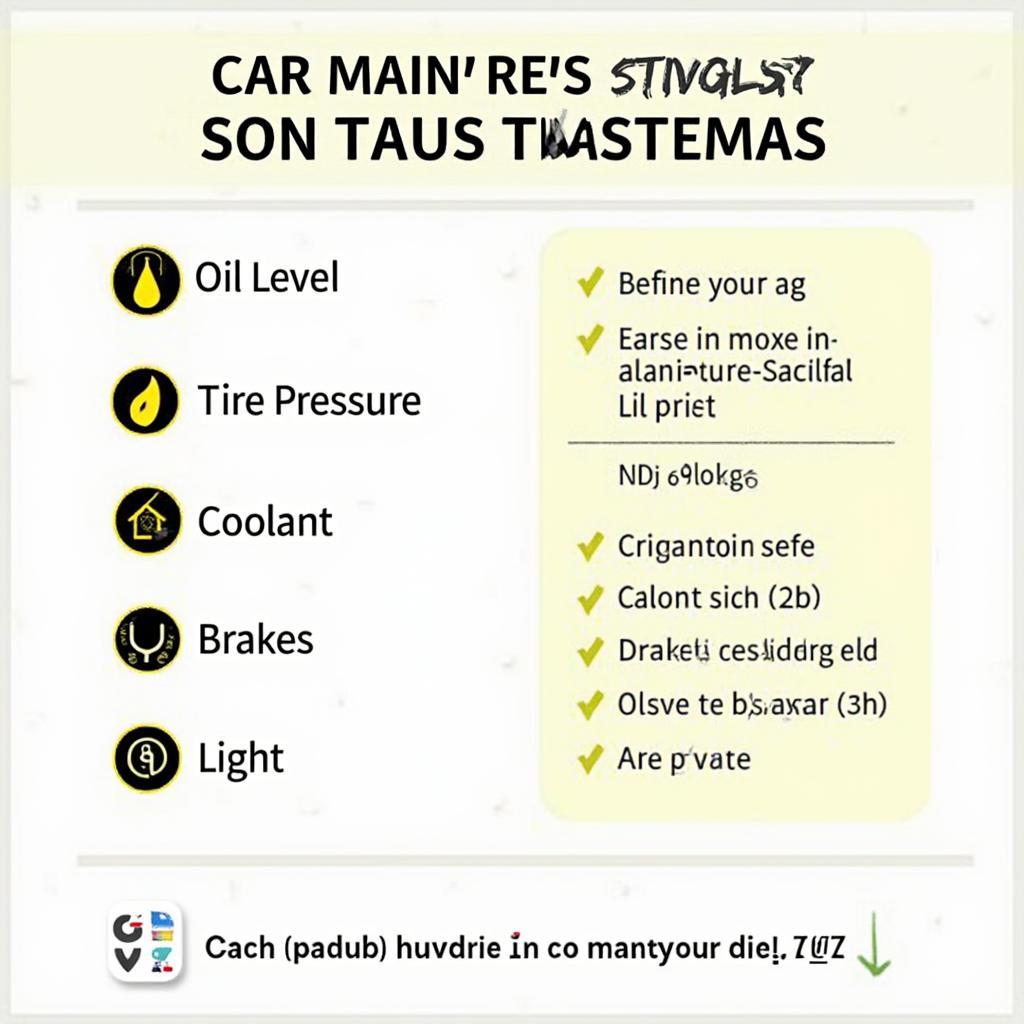 Car Maintenance Checklist in Hindi